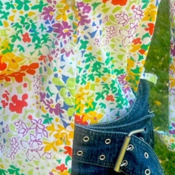 Orvis Colorful Floral Button Down Shirt - Picture 7 of 7